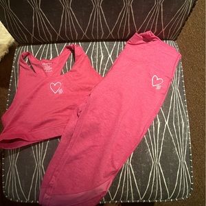 Pink Heather Capri Large